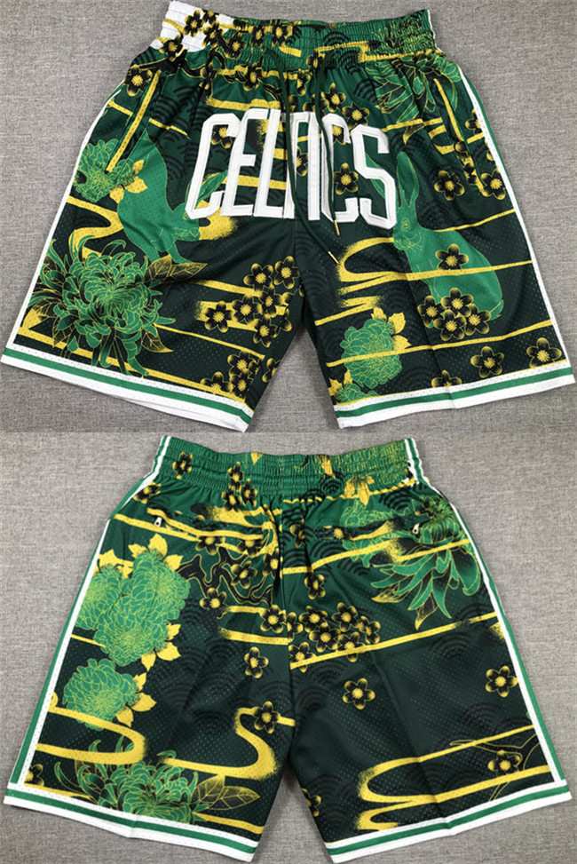 Men's Boston Celtics Green/Black Shorts (Run Small)